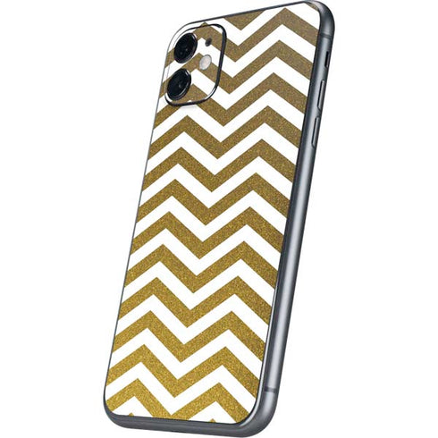 Gold Chevron iPhone 11 Skin