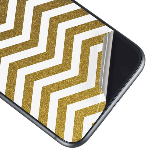 Gold Chevron iPhone 11 Skin