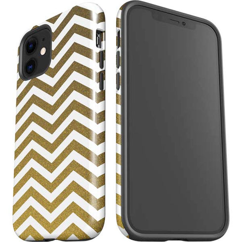 Gold Chevron iPhone 12 Impact Case