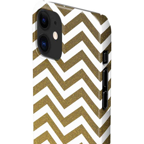 Gold Chevron iPhone 12 Mini Lite Case