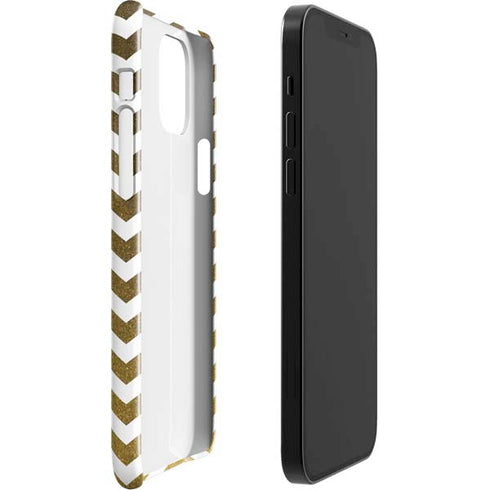 Gold Chevron iPhone 12 Mini Lite Case