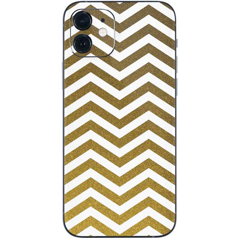 Gold Chevron iPhone 12 Mini Skin