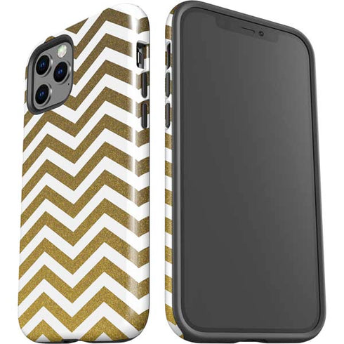 Gold Chevron iPhone 12 Pro Impact Case
