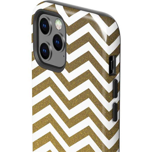 Gold Chevron iPhone 12 Pro Max Impact Case
