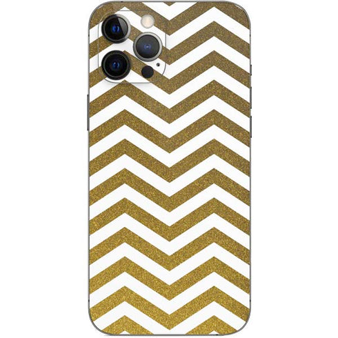 Gold Chevron iPhone 12 Pro Max Skin