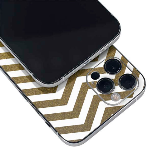 Gold Chevron iPhone 12 Pro Max Skin