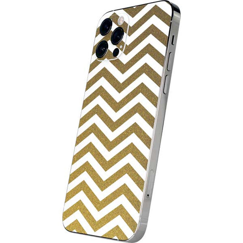 Gold Chevron iPhone 12 Pro Skin