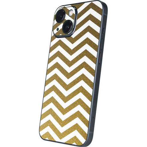 Gold Chevron iPhone 13 Mini Skin