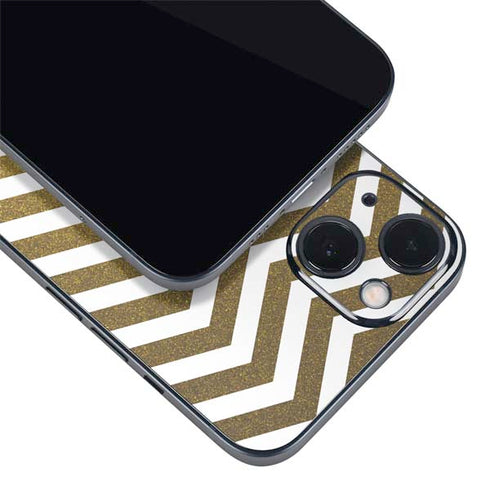 Gold Chevron iPhone 13 Mini Skin