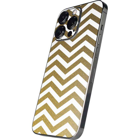 Gold Chevron iPhone 13 Pro Skin