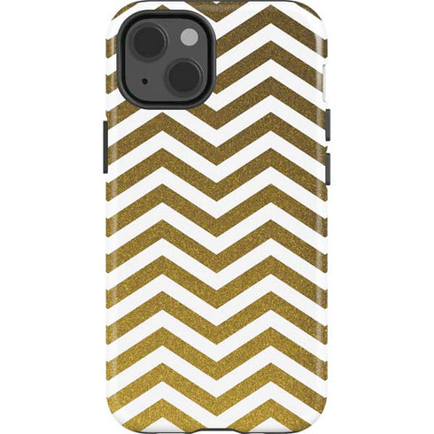 Gold Chevron iPhone 15 Impact Case