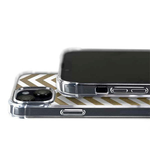Gold Chevron iPhone 15 Plus MagSafe Case