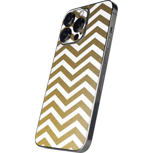 Gold Chevron iPhone 14 Pro Skin