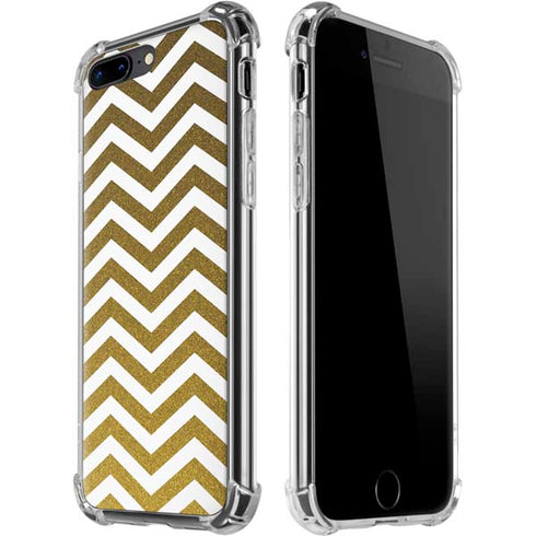 Gold Chevron iPhone 7/8 Plus Clear Case