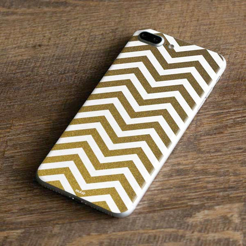 Gold Chevron iPhone 8 Plus Skin