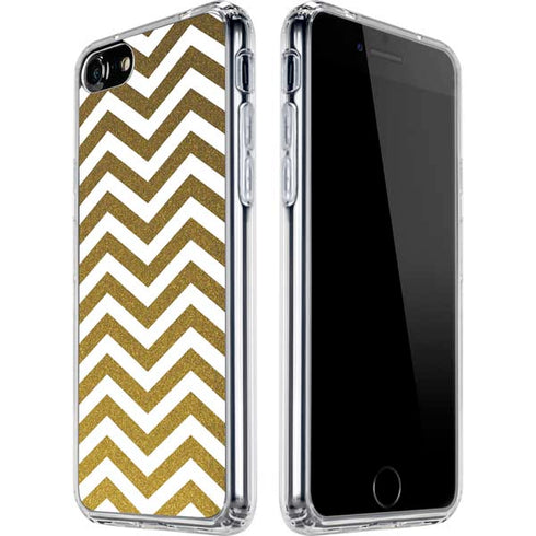 Gold Chevron iPhone SE (2nd & 3rd Gen) Clear Case