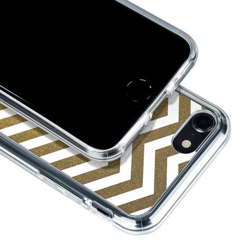 Gold Chevron iPhone SE (2nd & 3rd Gen) Clear Case