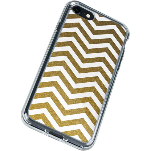 Gold Chevron iPhone SE (2nd & 3rd Gen) Clear Case