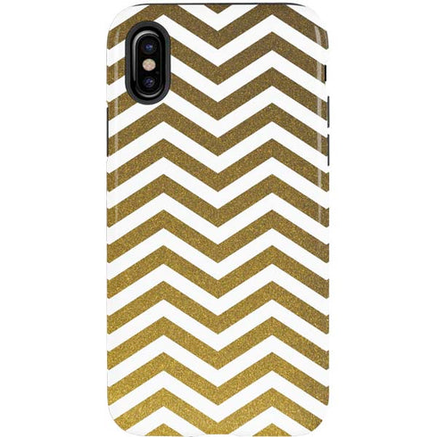 Gold Chevron iPhone X Pro Case