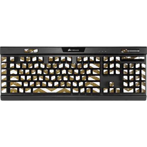 Gold Chevron K95 RGB PLATINUM Mechanical Gaming Keyboard Skin