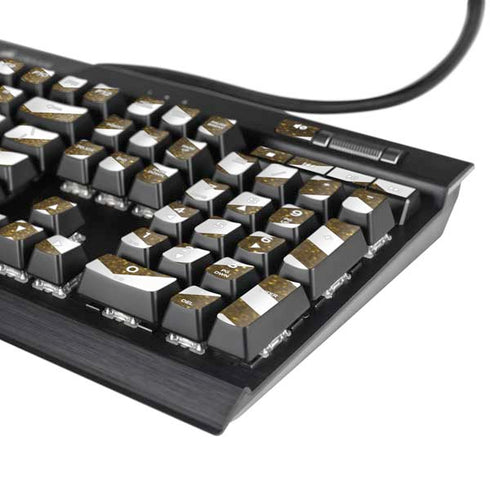 Gold Chevron K95 RGB PLATINUM Mechanical Gaming Keyboard Skin