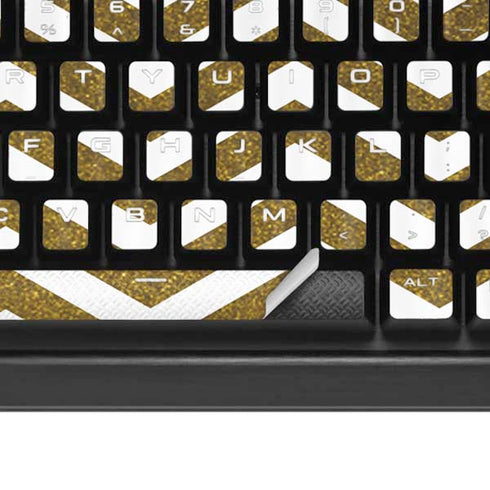 Gold Chevron K95 RGB PLATINUM Mechanical Gaming Keyboard Skin