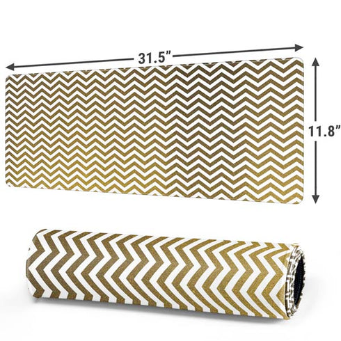 Gold Chevron Gaming Mouse Pad