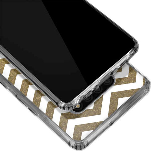 Gold Chevron LG Stylo 6 Clear Case