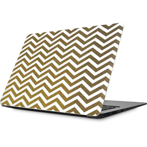 Gold Chevron Apple MacBook Skin