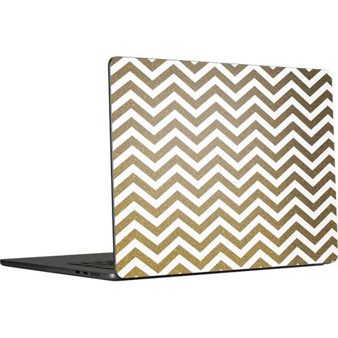 Gold Chevron MacBook Air 15 in (2023) Skin