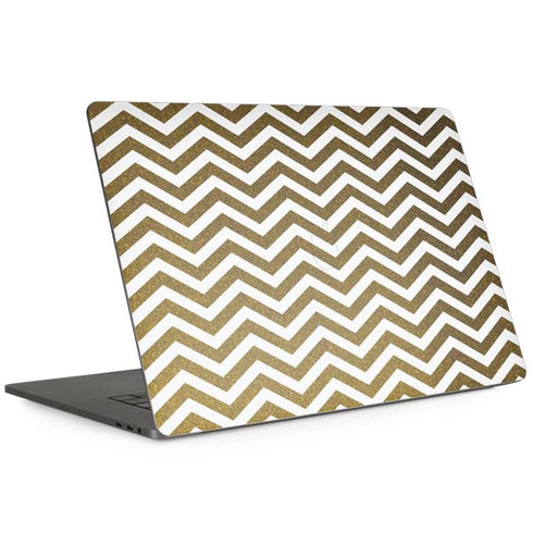 Gold Chevron Apple MacBook Pro 15-inch Skin