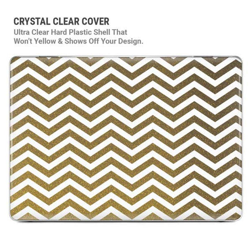 Gold Chevron MacBook Pro 15in (2016-19) Case plus Skin