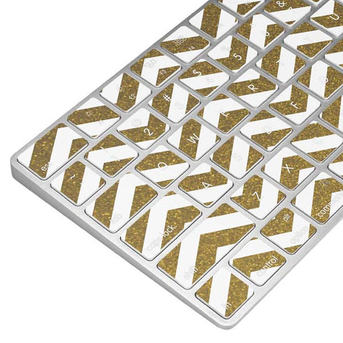 Gold Chevron Magic Keyboard Skin