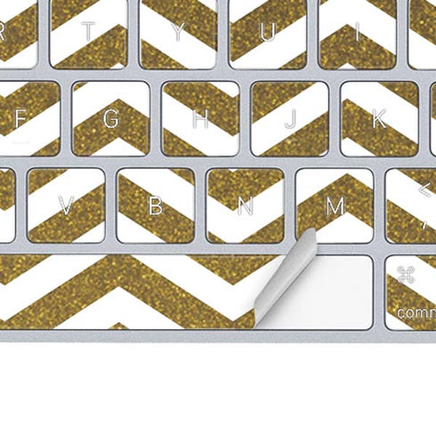 Gold Chevron Magic Keyboard Skin