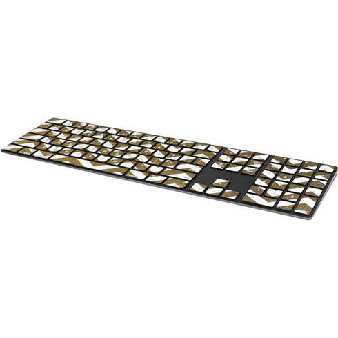 Gold Chevron Magic Keyboard with Numeric Keypad Skin