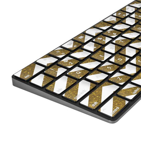Gold Chevron Magic Keyboard with Numeric Keypad Skin