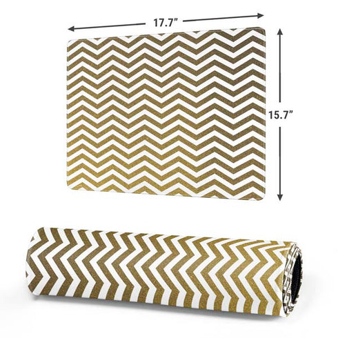 Gold Chevron Gaming Mouse Pad