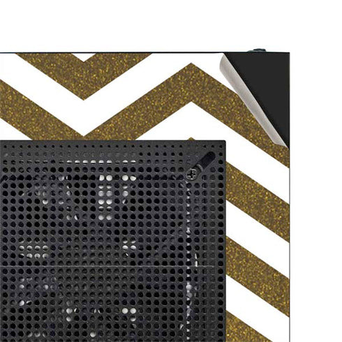 Gold Chevron NZXT H510 Compact ATX Mid-Tower Case Skin