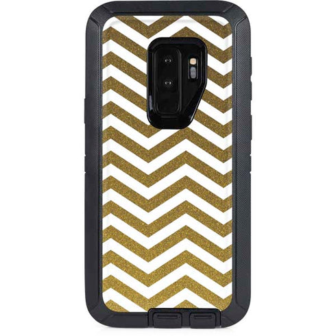 Gold Chevron Otterbox Defender Galaxy Skin