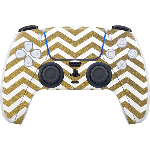 Gold Chevron PS5 Controller Skin