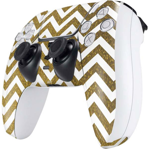 Gold Chevron PS5 Controller Skin