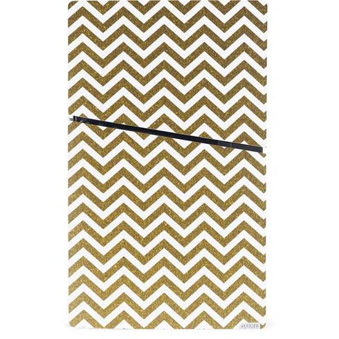 Gold Chevron PS5 Slim Digital Edition Bundle Skin