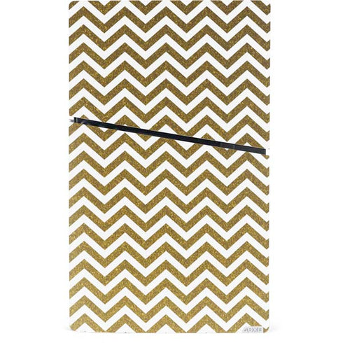 Gold Chevron PS5 Slim Digital Edition Console Skin