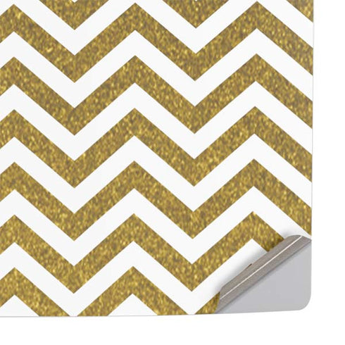 Gold Chevron PS5 Slim Digital Edition Console Skin