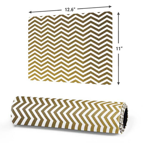 Gold Chevron Gaming Mouse Pad