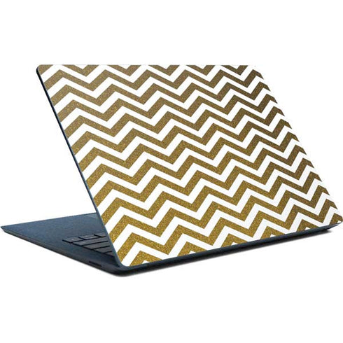 Gold Chevron Surface Laptop Skin