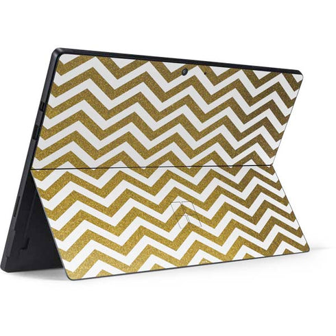 Gold Chevron Surface Pro 7 Skin