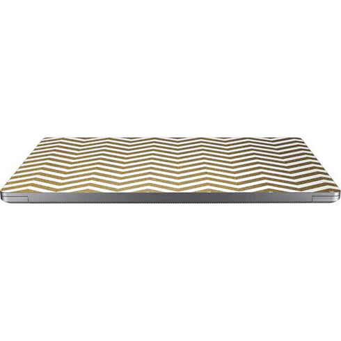 Gold Chevron Universal Laptop 13in (10.6 x 7.6in) Skin