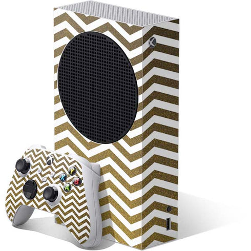 Gold Chevron Xbox Series S Bundle Skin