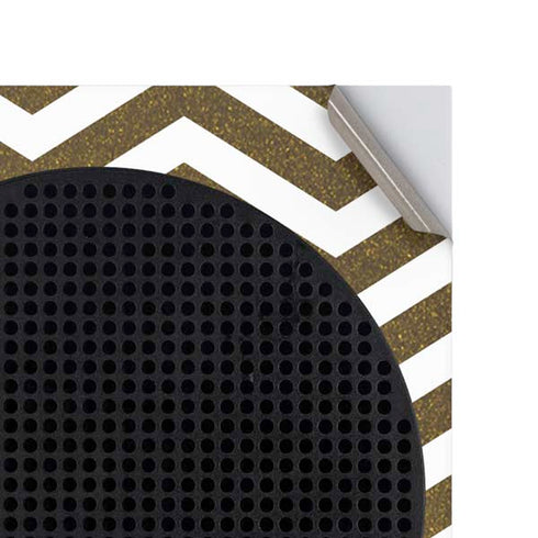 Gold Chevron Xbox Series S Console Skin